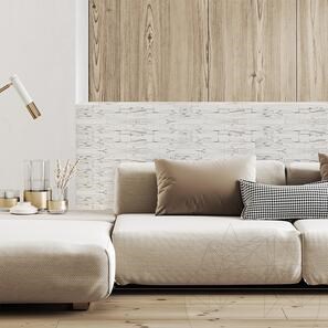 Marmura Flexibila SKIN Panel Express - Pearl White, 60x15 cm, Autoadeziv 3M pt. Placari Interioare Mobilier, Pereti
