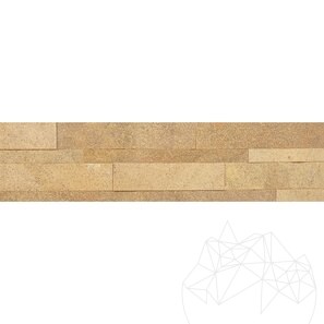 Гибкая панель из песчаника SKIN - песочно-желтый, 60 x 15 см (с 3M на обратной стороне)