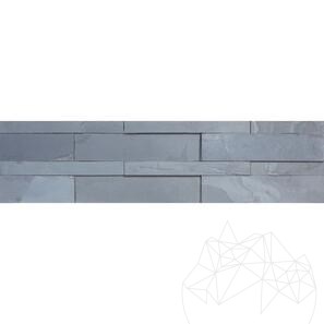 Ardezie Naturala Panel - Black, 60x15 cm, pt. Placari Interioare, Pereti