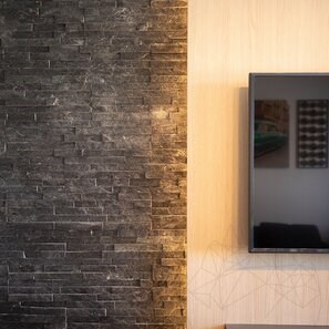 Panel Ardezie Stras Black 15 x 60cm
