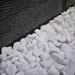 Pebbles Marmura Alba Thassos, 6-10 cm Sac 20 kg