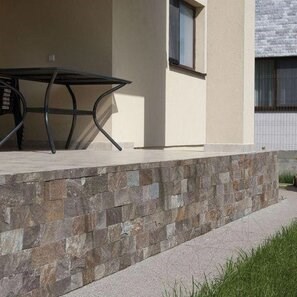 Ardezie Rusty Brown Natur, 10 cm x LL | Piatra Decorativa - Placari Verticale, Exterior-Interior