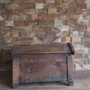 Ardezie Rusty Brown Natur, 10 cm x LL | Piatra Decorativa - Placari Verticale, Exterior-Interior