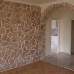 Ardezie Poligonala Rhodos - Piatra Naturala pt. Interior / Exterior | Fatade, Pavaje si Alei (1 mp = 10–14 bucati)