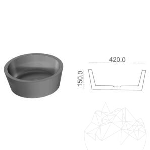 Раковина из мрамора Matia New Carrara RS-12