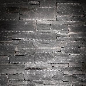 Ardezie Rock Face Flat Black