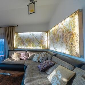 Ardezie Flexibila Translucida SKIN 2mm  - Indian Autumn, 185 x 61 cm | Iluminare Ambientala, Interior & Exterior