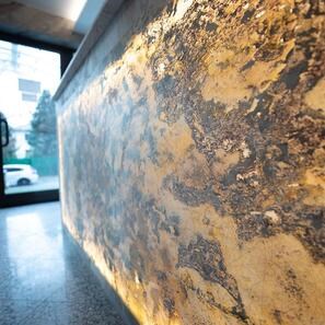 Ardezie Flexibila Translucida SKIN 2mm  - Indian Autumn, 240 x 90 cm | Iluminare Ambientala, Interior & Exterior