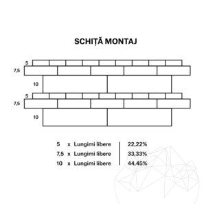 Travertin Classic Scapitat Puzzle, 2.1 cm