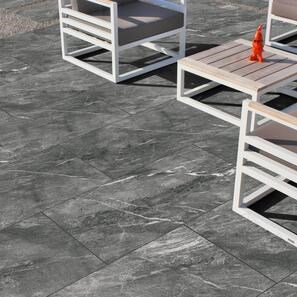 Piatra Sinterizata L'ALTRA PIETRA Total Stone Grafite, 60 X 90 X 2 cm, R11 - Antiderapanta pt exterior