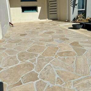 Travertin Classic Antichizat Crazy Paving (9-10 buc/mp)