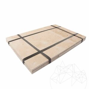 Travertin Classic Cross Cut French Pattern Set Periat, 1.2 cm