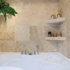 Travertine Classic Cross Cut Mat, 40,6 x 40,6 x 1,2 см - Эконом