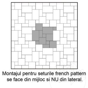 Travertin Classic French Pattern Set Periat si Daltuit, 3 cm