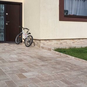 Travertin Classic Cross Cut Periat si Daltuit, 30.5 x 15.25 x 3 cm