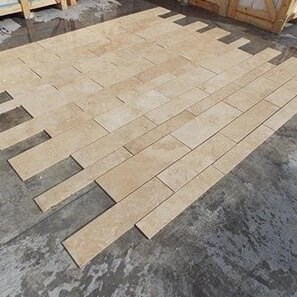 Travertin Classic PREMIUM Cross Cut Plank Set Mat, 1.2 cm