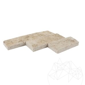 Travertin Classic Scapitat, 7.5 cm x LL x 2.2 cm