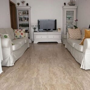 Travertin Latte PREMIUM Mat, 61 x 30.5 x 1.2 cm