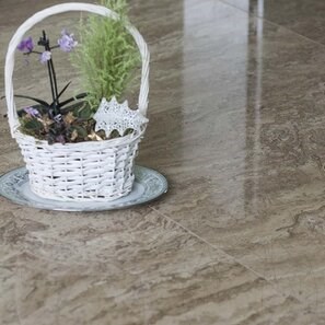 Travertin Latte PREMIUM Cross Cut Polisat, 122 x 61 x 1.2 cm