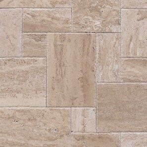 Travertin Latte PREMIUM French Pattern Set Periat si Daltuit, 3 cm