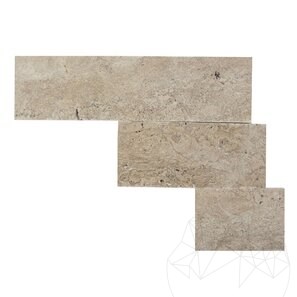 Travertin Latte PREMIUM Scapitat, 10 cm x LL x 1.3 cm