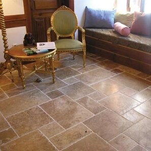 Набор из травертина Noce Cross Cut French Pattern, шлифованный и точеный, 1,2 см