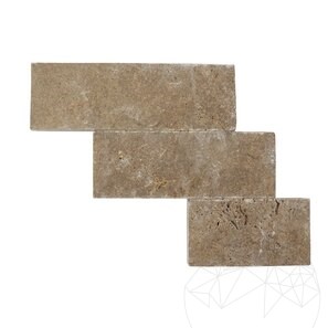 Travertin Noce Scapitat, 7.5 cm x LL x 2.2 cm