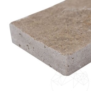 Travertin Noce Scapitat, 7.5 cm x LL x 2.2 cm