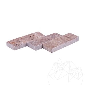 Travertin Opium Red Scapitat, 5 cm x LL x 2 cm