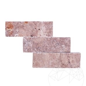 Travertin Opium Red Scapitat, 5 cm x LL x 2 cm