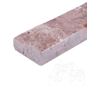 Travertin Opium Red Scapitat, 5 cm x LL x 2 cm