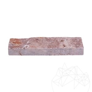Travertin Opium Red Scapitat, 5 cm x LL x 2 cm