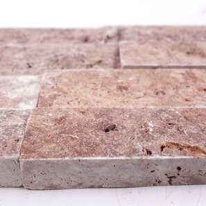 Travertin Opium Red Scapitat, 5 cm x LL x 2 cm