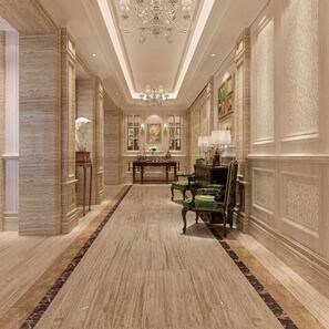 Travertin Royal Walnut Vein Cut Polisat, 61 x 30,5 x 1,2 cm