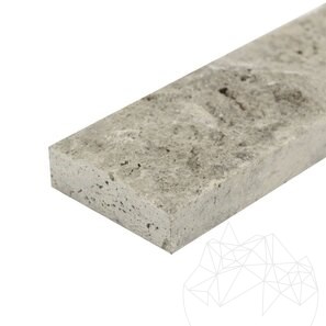 Travertin Silver Scapitat, 7.5 cm x LL x 2.2 cm