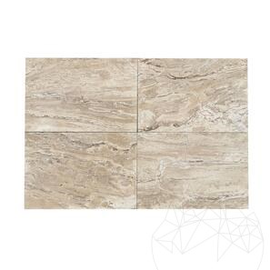 Travertin Striato Antichizat, 61 x 40.6 x 3 cm