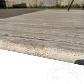 Travertin Striato Antichizat & Baston 1L, 122 x 40.6 x 3 cm