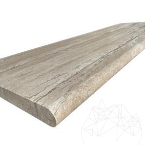 Travertin Striato Antichizat & Baston 1L, 122 x 40.6 x 3 cm