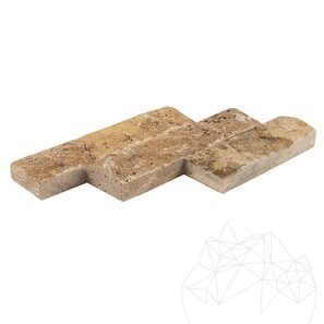 Travertin Yellow Scapitat, 5 cm x LL x 2 cm