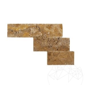 Travertin Yellow Scapitat, 7.5 cm x LL x 2 cm