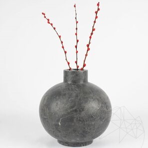 Декоративная ваза Autograph-Venetia Ceppo Grey Marble, 30 x 30 x 30 см