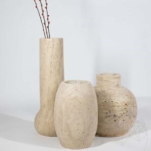 Декоративная ваза Autograph-Milano Travertine Classic, 50 x 20 x 10 см