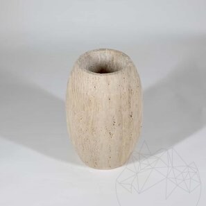 Vaza Decorativa Autograph - Pisa Travertin Classic, 30 x 20 x 20 cm