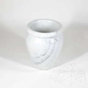 Vaza Decorativa Autograph-Roma Marmura White, 30 x 25 x 25 cm