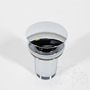 Клапан для умывальника Alca Plast click/clack (хромированная латунь, 5/4&quot;, без перелива, большая пробка)
