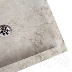 Раковина Arco, мрамор Cappucino SS-30, 45 x 45 x 12 см