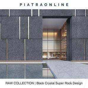 Гранитная плита Black Crystal Super Rock Design 3 см
