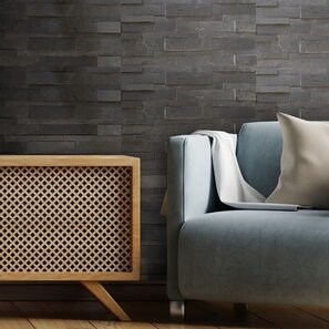 Ardezie Flexibila SKIN Panel 3D Express - Mongolian, 60x15 cm, Autoadeziv 3M pt. Placari Interioare Mobilier, Pereti