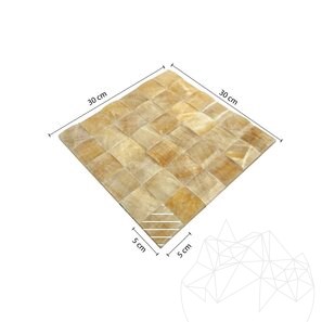 Mozaic Onix Honey Pyramid Polisat, 5 x 5 cm