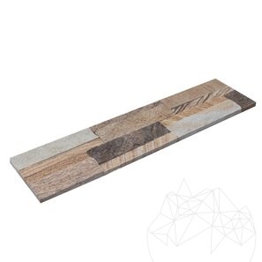 Панель из песчаника, бежевый дуб, 15 x 60 см